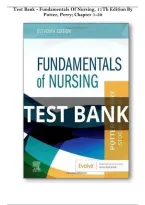 Test Bank for Fundamentals of Nursing&comma; 11th Edition by Patricia A&period; Potter&comma; Anne G&period; Perry&comma; Patricia A&period; Stockert & Amy Hall &vert; ISBN&colon; 9780323810340 &vert; Latest &lpar;2026&sol;2027&rpar; Updated Version &lbrace;JUST RELEASED&rcub;&NewLine;