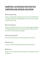 Marketing An Introduction Practice&NewLine;Questions And Detailed Solutions&NewLine;