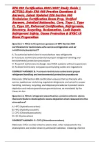 EPA 608 Certification 2026&sol;2027 Study Guide &vert; ACTUAL-Style EPA 608 Practice Questions & Answers&comma; Latest Updated EPA Section 608 Technician Certification Exam Prep&comma; Verified Answers&comma; Detailed Rationales&comma; Core&comma; Type I&comma; Type II&comma; Type III&comma; Universal Certifica