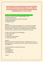 Uss Blue Ridge &lpar;Lcc-19&rpar; Esws Exam Practice Bank Questions &NewLine;And Answers With Detailed Rationales Each &vert; Currently &NewLine;Testing And Frequently Tested Questions &vert;Expert Verified &NewLine;For Guaranteed Pass &vert; Latest Update 