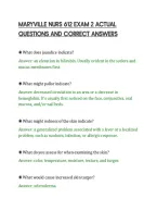 Maryville Nurs 612 Exam 2 Actual&NewLine;Questions And Correct Answers&NewLine;