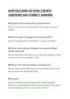 Maryville Nurs 612 Exam 2 Review&NewLine;Questions And Correct Answers&NewLine;