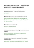 Maryville Nurs 612 Exam 2 Updated Exam&NewLine;Script With Complete Answers&NewLine;