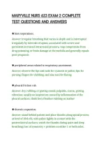Maryville Nurs 623 Exam 2 Complete&NewLine;Test Questions And Answers&NewLine;
