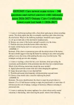 OSTOMY Care newest exam review &ndash; 300 questions and correct answers with rationales latest 2026-2027&sol; Ostomy Care Certification Latest exam test bank 1 &lpar;2026-2027&rpar;