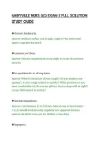 Maryville Nurs 623 Exam 2 Full Solution&NewLine;Study Guide&NewLine;