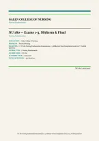 NU 180 Nursing Fundamentals Exam 1-3&comma; Midterm & Final Bundle 2026&sol;2027 &vert; 350 Verified Questions & Answers &vert; Galen College of Nursing PN Prep &vert; Instant Download