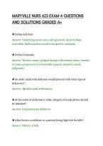 Maryville Nurs 623 Exam 4 Questions&NewLine;And Solutions Graded A&plus;