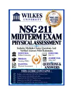 NSG 211 Midterm Exam Physical Assessment Questions And Answers 2026&sol;2027 Wilkes University