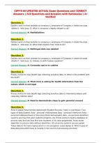 CIPP&sol;E 65 UPDATED ACTUAL Exam Questions and CORRECT&NewLine;Answers &vert; Full Questions and Answers with Rationales &vert; A&plus;&NewLine;Verified&NewLine;
