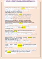 Ati Rn Concept Based Assessment  &NewLine;Level 3  &NewLine;Questions And Verified Answers 