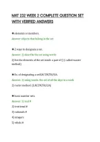 Mat 232 Week 2 Complete Question Set&NewLine;With Verified Answers