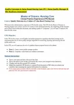 Quality Outcomes in Value-Based Nursing Care CPE &vert; Nurse Quality Manager & VBC Readiness Assessment