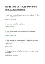 Mat 232 Week 2 Complete Study Guide&NewLine;With Solved Questions&NewLine;
