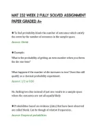 Mat 232 Week 2 Fully Solved Assignment&NewLine;Paper Graded A&plus;&NewLine;