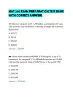 Mat 240 Exam Preparation Test Bank&NewLine;With Correct Answers&NewLine;