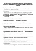 Mn Laws&comma; Rules&comma; & Regulations Pertinent To Life Insurance&NewLine;Updated Actual Questions And Correct Answers Verified 2027&NewLine;Edition