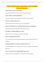 CMAN 380 Practice Questions with Verified&NewLine;Correct Answers