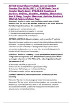 ATI RN Comprehensive Basic Care & Comfort Practice Test 2026&sol;2027 &vert; ATI RN Basic Care & Comfort Study Guide&comma; NCLEX-RN Questions & Answers&comma; Hygiene&comma; Nutrition&comma; Mobility&comma; Elimination&comma; Rest & Sleep&comma; Comfort Measures&comma; Assistive Devices & Clinical Judgment Exa