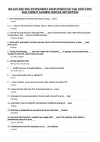 Mn Life And Health Insurance Exam Updated Actual Questions&NewLine;And Correct Answers Verified 2027 Edition&NewLine;