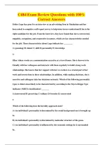 C484 Exam Review Questions with 100&percnt;&NewLine;Correct Answers