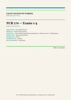 NUR 170 Medical-Surgical Nursing Exam 1-4 Bundle 2026&sol;2027 &vert; 400 Verified Questions & Answers &vert; Galen College of Nursing ADN Prep &vert; Instant Download