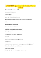 ABRET-EEG Questions with Verified Correct&NewLine;Answers