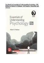 Test Bank for Essentials of Understanding Psychology&comma; 15th Edition by Robert S&period; Feldman &vert; All Chapters &vert; Questions and Answers