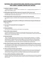 National Rifle Association &lpar;Nra&rpar; Updated Actual Questions&NewLine;And Correct Answers Verified 2027 Edition&NewLine;