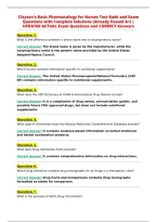 Clayton's Basic Pharmacology for Nurses Test Bank and Exam&NewLine;Questions with Complete Solutions &lpar;Already Passed A&plus;&rpar; &vert;&NewLine;UPDATED ACTUAL Exam Questions and CORRECT Answers
