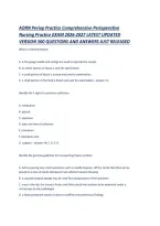 AORN Periop Practice Comprehensive Perioperative Nursing Practice EXAM 2026-2027 LATEST UPDATED VERSION 500 QUESTIONS AND ANSWERS JUST RELEASED &period;pdf&NewLine;&NewLine;