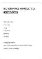 Nr 507 Midterm Advanced Pathophysiology Actual&NewLine;Paper Solved Questions&NewLine;
