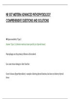 Nr 507 Midterm Advanced Pathophysiology&NewLine;Comprehensive Questions And Solutions&NewLine;