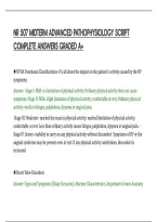Nr 507 Midterm Advanced Pathophysiology Script&NewLine;Complete Answers Graded A&plus;
