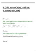 Nr 509 Final Exam Advanced Physical Assessment&NewLine;Actual Paper Solved Questions