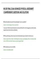 Nr 509 Final Exam Advanced Physical Assessment&NewLine;Comprehensive Questions And Solutions&NewLine;