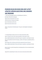 Pearson Nclex-Rn Exam 2026-2027 Latest Updated Version Questions And Answers Just Released &period;Pdf&NewLine;&NewLine;