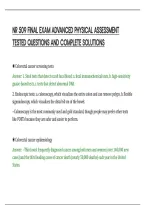Nr 509 Final Exam Advanced Physical Assessment&NewLine;Tested Questions And Complete Solutions&NewLine;