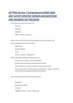 Ati Teas Version 7 Comprehensive Exam 2026-2027 Latest Updated Version 300 Questions And Answers Just Released &period;Pdf&NewLine;&NewLine;