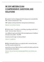 Nr 509 Midterm Exam&NewLine;Comprehensive Questions And&NewLine;Solutions&NewLine;