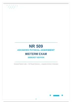 NR 509 Advanced Physical Assessment Midterm Exam 2026&sol;2027 Edition &ndash; complete practice guide with 150 original questions&comma; answers and rationales