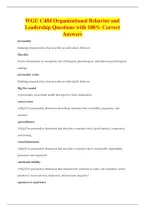 BUNDLE OF C484 QUESTIONS WITH VERIFIED CORRECT ANSWERS