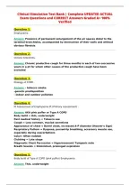 Clinical Simulation Test Bank &vert; Complete UPDATED ACTUAL&NewLine;Exam Questions and CORRECT Answers Graded A&plus; 100&percnt;&NewLine;Verified