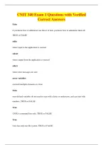 CNIT 340 Exam 1 Questions with Verified&NewLine;Correct Answers