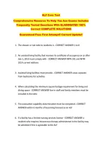 ALF Core Test  &NewLine;Comprehensive Resource To Help You Ace Exams Includes &NewLine;Frequently Tested Questions With ELABORATED 100&percnt; &NewLine;Correct COMPLETE SOLUTIONS &NewLine;Guaranteed Pass First Attempt&excl;&excl; Current Update&excl;&excl; &NewLine;