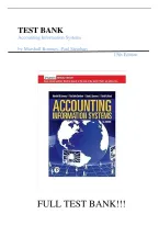 Test Bank for Accounting Information Systems&comma; 15th Edition by Marshall B&period; Romney&comma; Paul J&period; Steinbart&comma; Scott L&period; Summers & David A&period; Wood 