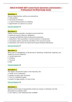 CMCA 54 EXAM 2027 Latest Exam Questions and Answers &vert;&NewLine;Professional Verified Study Guide