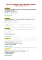 CMCA EXAM 2027 Newest Exam Questions and Answers &vert;&NewLine;Complete Verified Answers