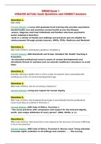 NR548 Exam 1&NewLine;UPDATED ACTUAL Exam Questions and CORRECT Answers