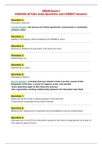 NR548 Exam 2&NewLine;UPDATED ACTUAL Exam Questions and CORRECT Answers